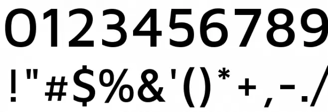 Maven Pro Medium Font OTHER CHARS