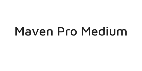 Maven Pro Medium Logo