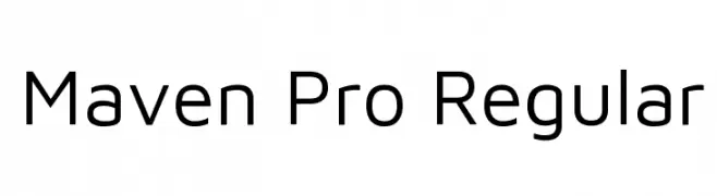 Maven Pro Regular  Frei Schriftart Herunterladen