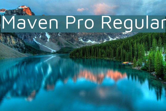 Maven Pro Regular Font examples