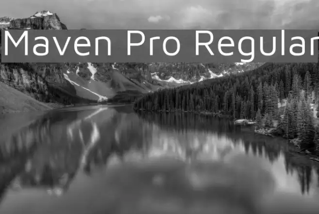 Maven Pro Regular Example 2
