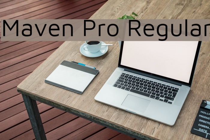 Maven Pro Regular Font examples
