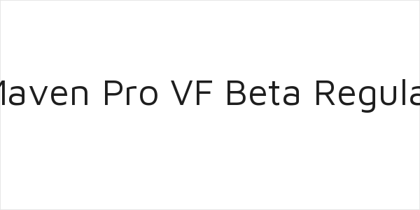 Maven Pro VF Beta Regular Logo
