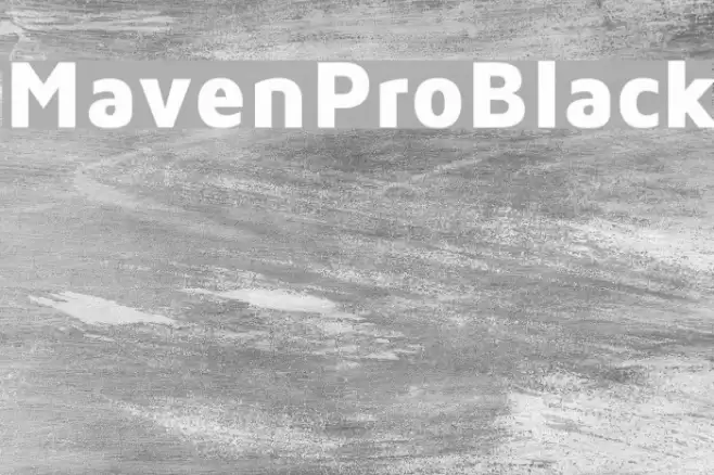 MavenProBlack Font examples