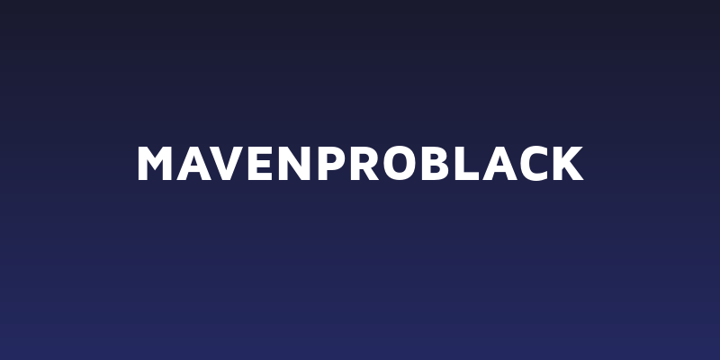 MavenProBlack Social Header