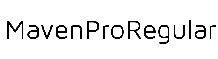 MavenProRegular Font
