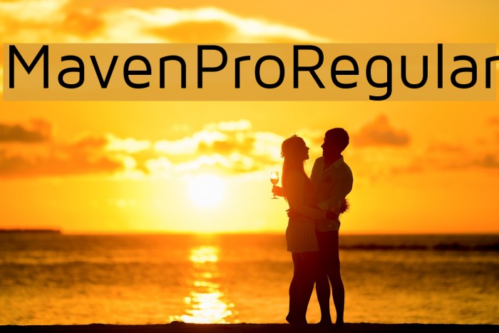 MavenProRegular Font examples