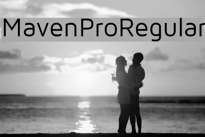 MavenProRegular Font examples