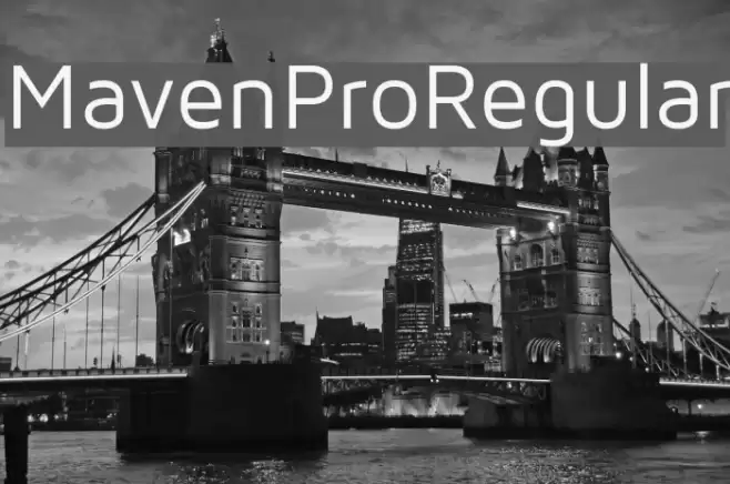 MavenProRegular Font examples