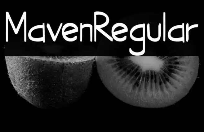 MavenRegular Font examples