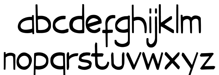 MavenRegular Font LOWERCASE