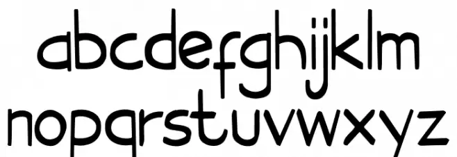 MavenRegular Font LOWERCASE