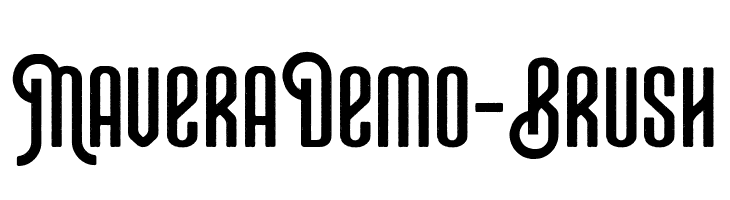MaveraDemo-Brush  Free Fonts Download