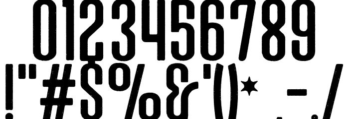 MaveraDemo-Brush Font OTHER CHARS