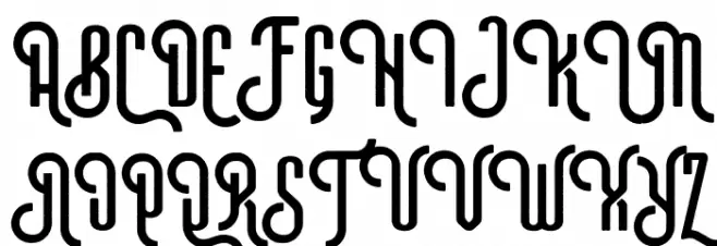 MaveraDemo-Brush Шрифта ВЕРХНИЙ