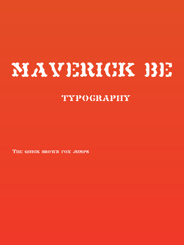 Maverick BE Poster