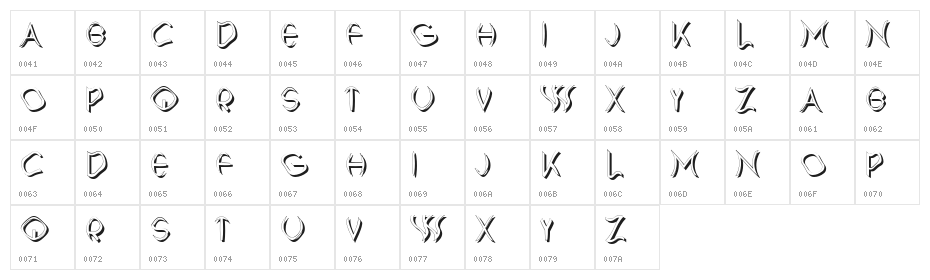 Maverick Regular Character Map