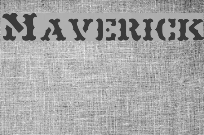 Maverick Font examples