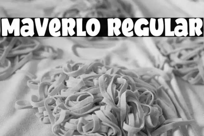 Maverlo Regular Font examples