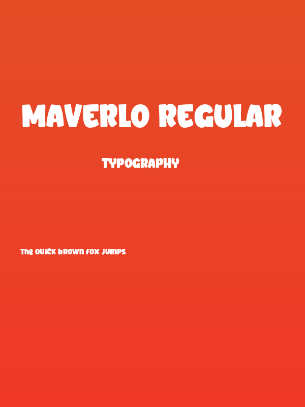 Maverlo Regular Poster