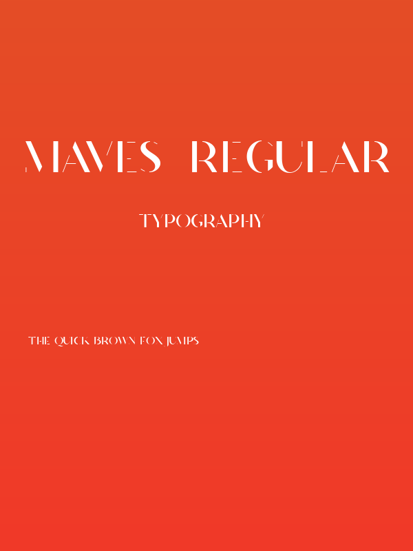 Maves  Regular Poster