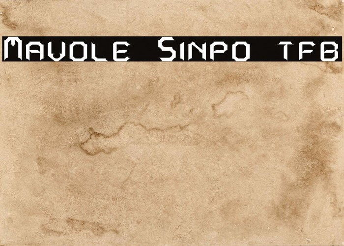Mavole Sinpo tfb Font examples