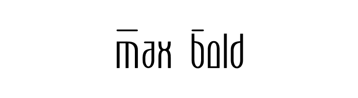 Max Bold Font