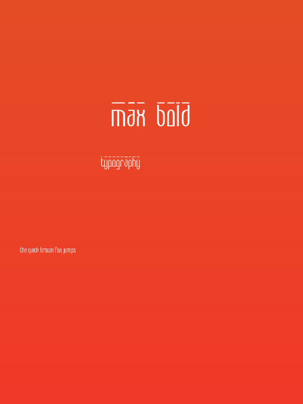 Max  Bold Poster