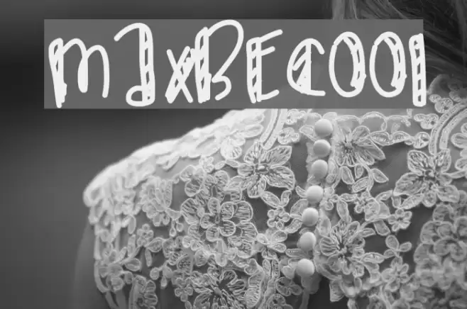 MaxBeCool Font examples