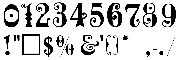 MaxCircus Font OTHER CHARS