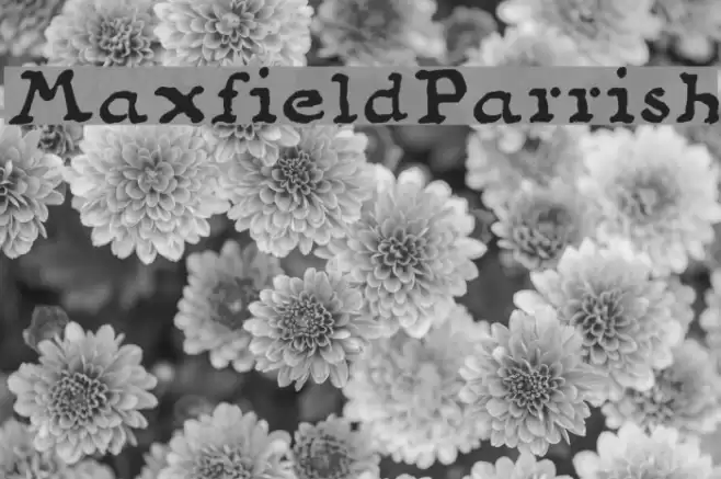 MaxfieldParrish140 Font examples
