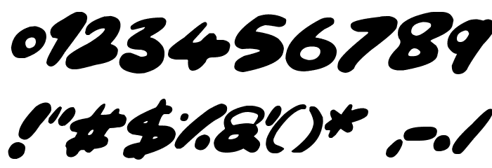 Maxi Marker Italic Font OTHER CHARS