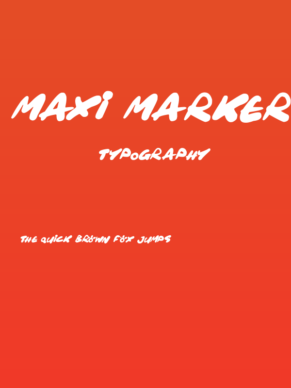 Maxi Marker Italic Poster
