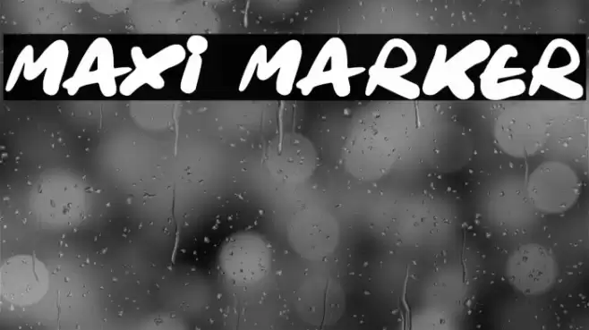 Maxi Marker Font examples