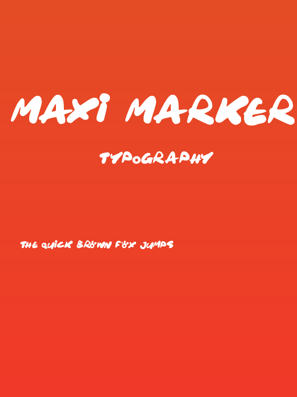 Maxi Marker Poster