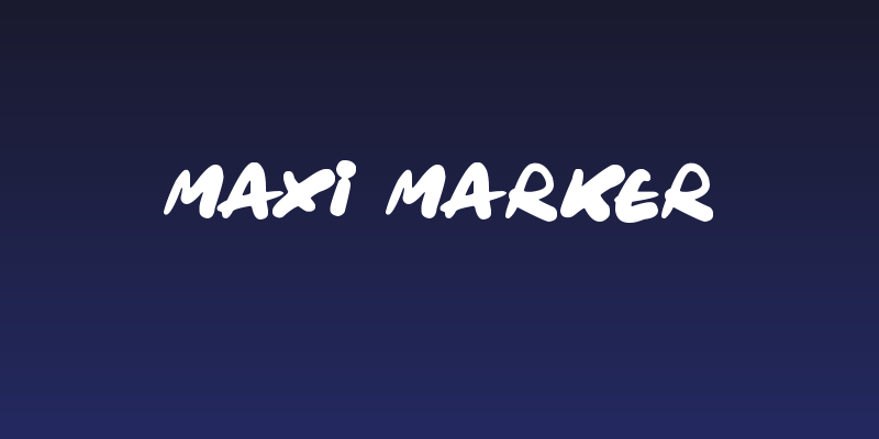 Maxi Marker Social Header