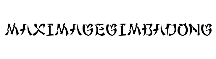 MaximageGimbadong  免费字体下载