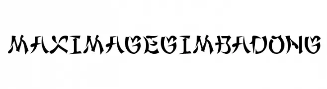 MaximageGimbadong  フリーフォントのダウンロード
