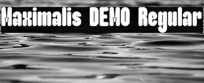 Maximalis DEMO Regular خط examples