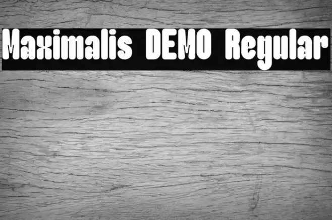 Maximalis DEMO Regular خط examples