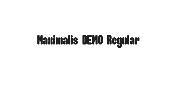 Maximalis DEMO Regular Logo