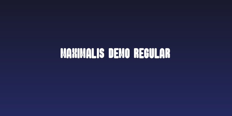 Maximalis DEMO Regular Social Header