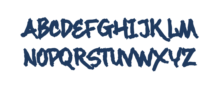 Maximback Distressed Uppercase