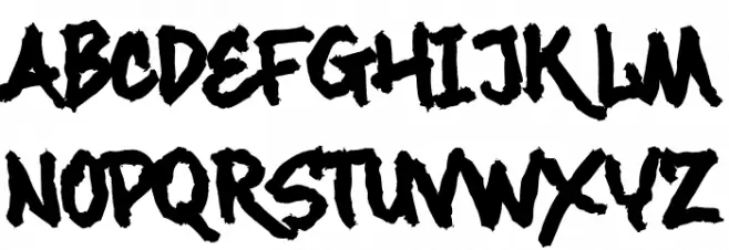 Maximback Distressed Font UPPERCASE