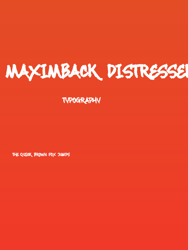 Maximback Distressed Poster