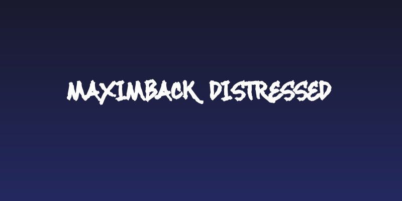 Maximback Distressed Social Header