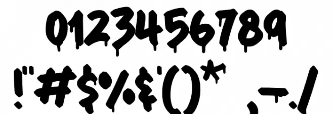 Maximback Drips Font OTHER CHARS
