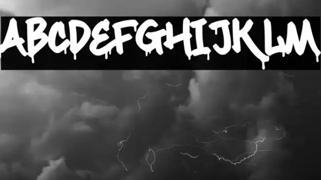 Maximback Drips Font examples