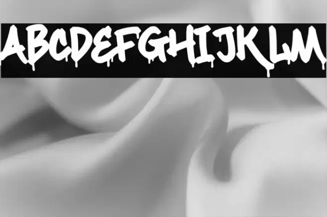 Maximback Drips Font examples