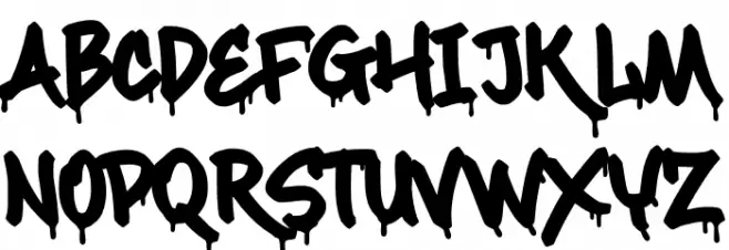 Maximback Drips Font LOWERCASE